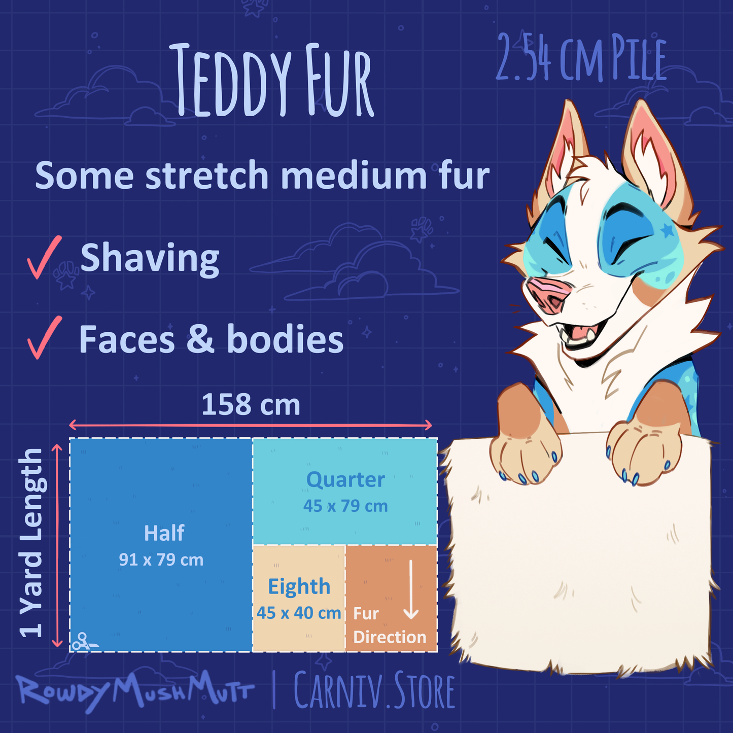 Fabric : EcoShag™ Fur 1" Teddy
