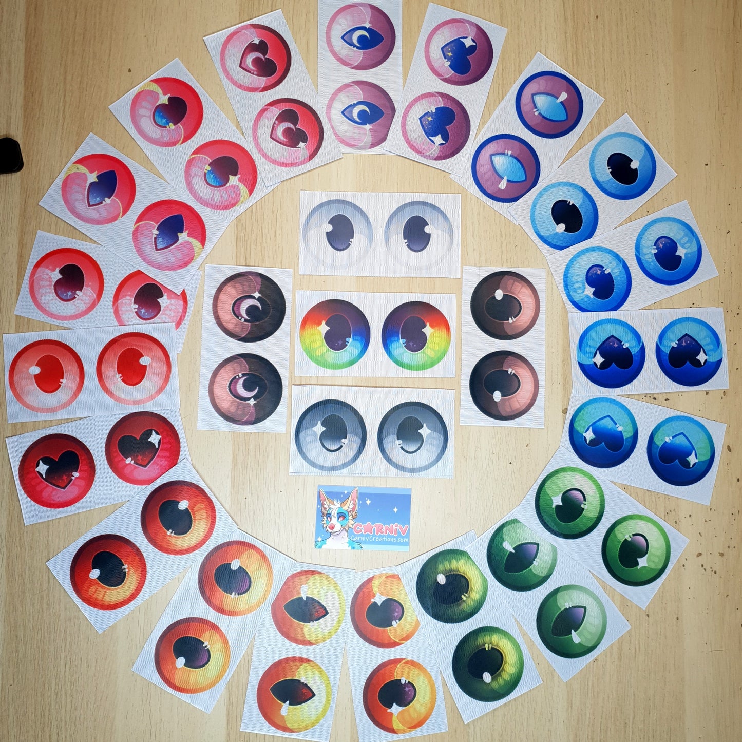 Custom Fursuit Eyes : Print & Artwork