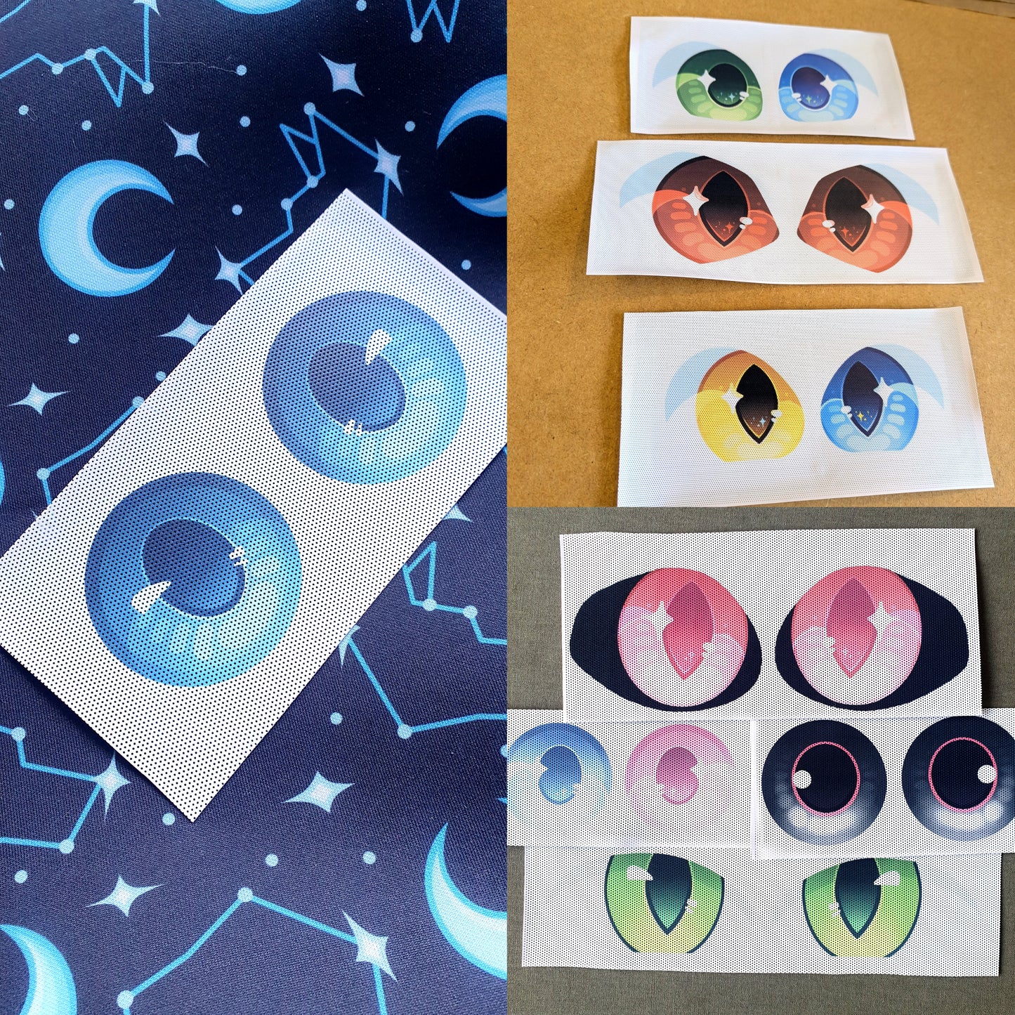 Custom Fursuit Eyes : Print & Artwork