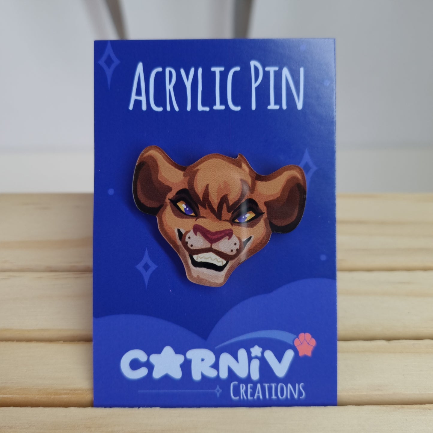 Acrylic Pin : Vitani Lion