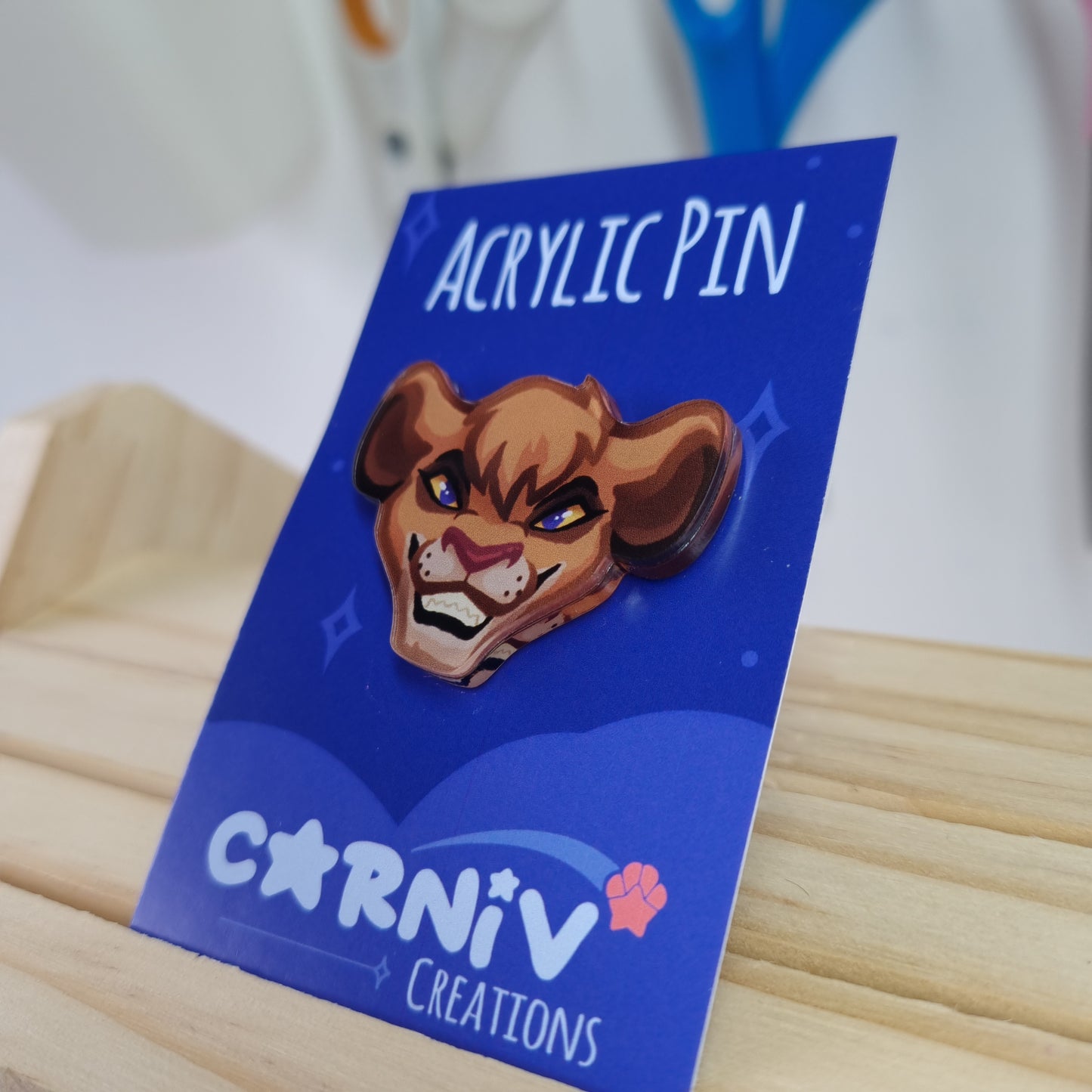 Acrylic Pin : Vitani Lion