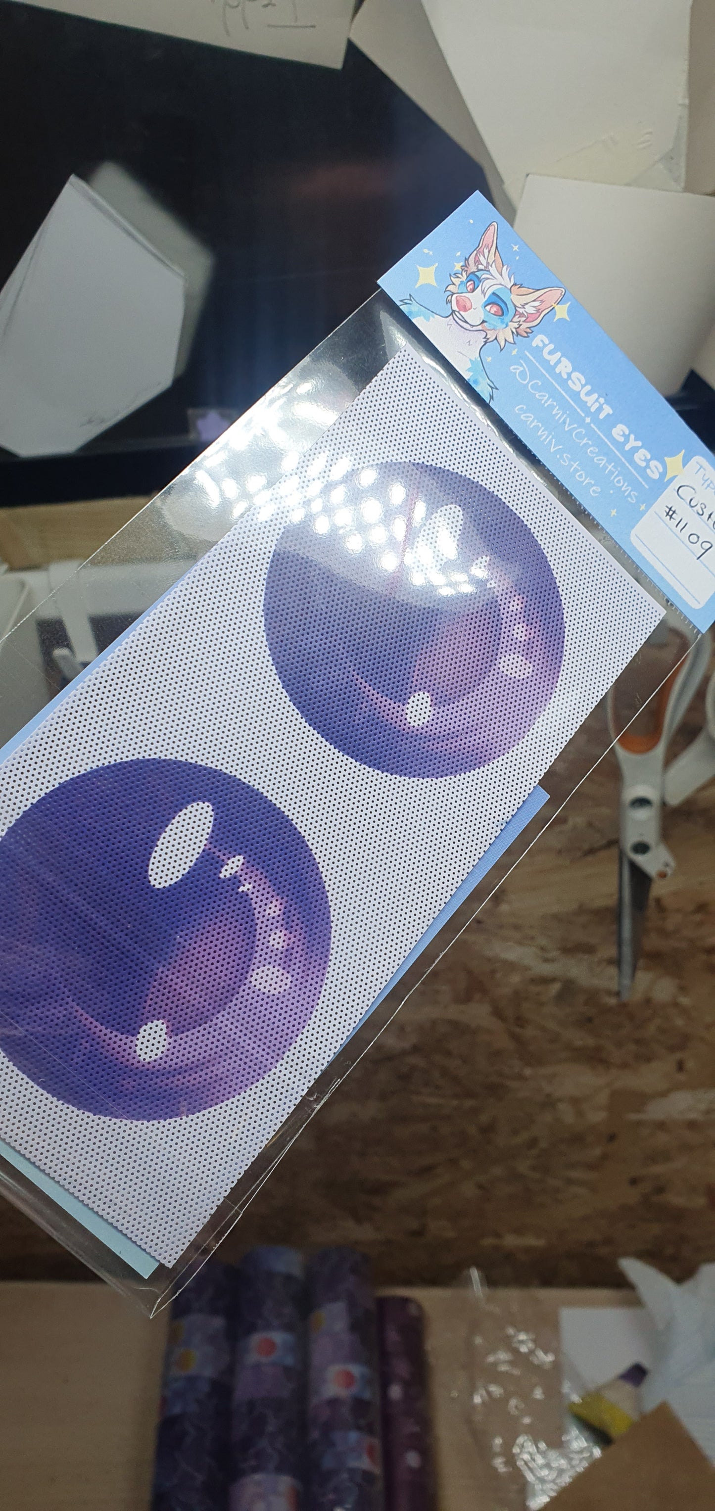 Custom Fursuit Eyes : Print Your Artwork