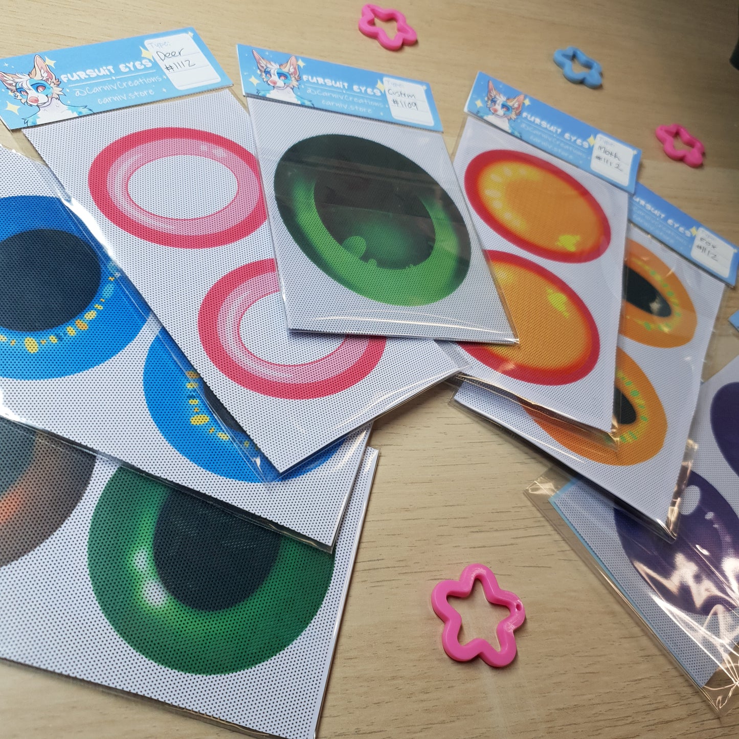 Custom Fursuit Eyes : Print Your Artwork