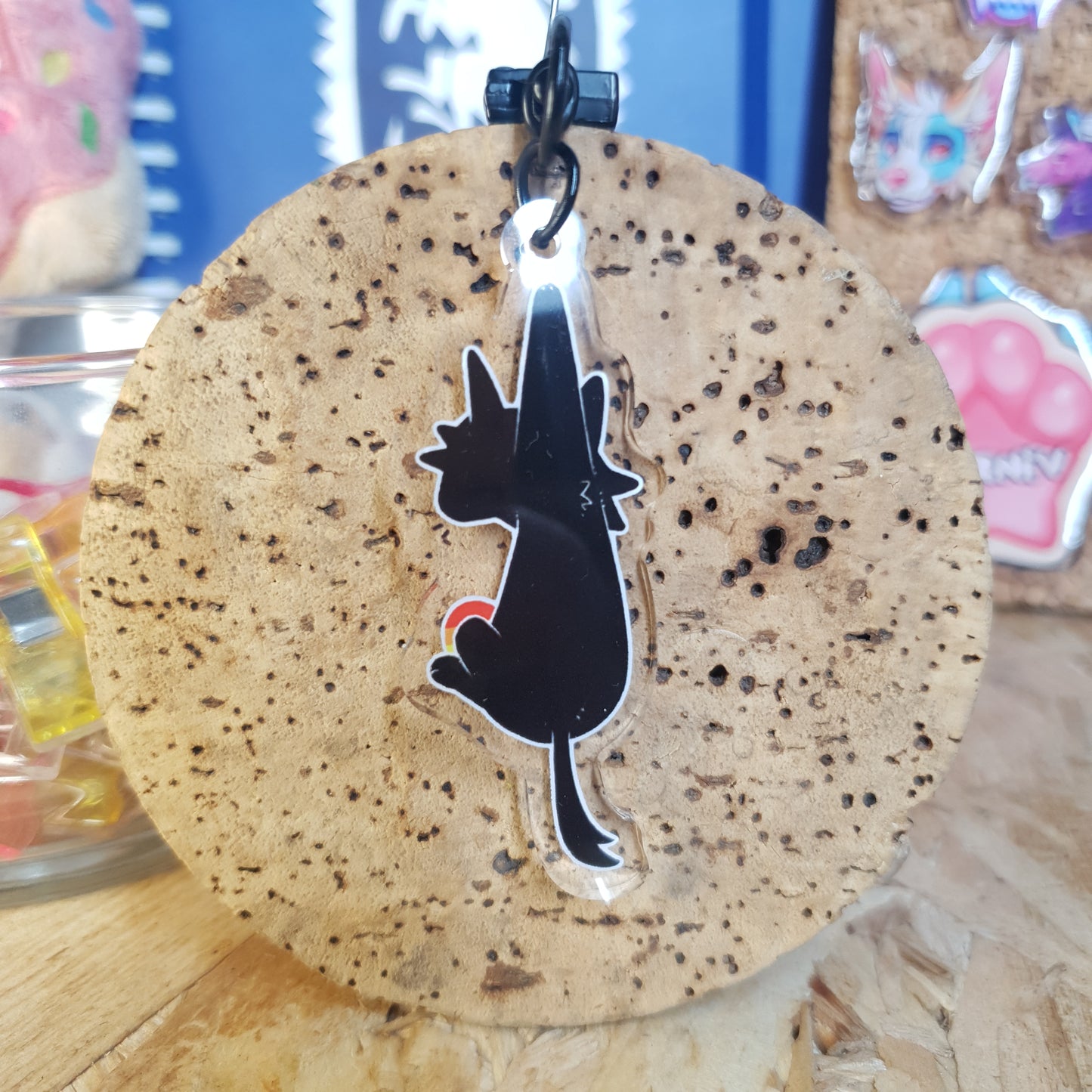 Keychain : Rubymushroom Collab Pride Kitty