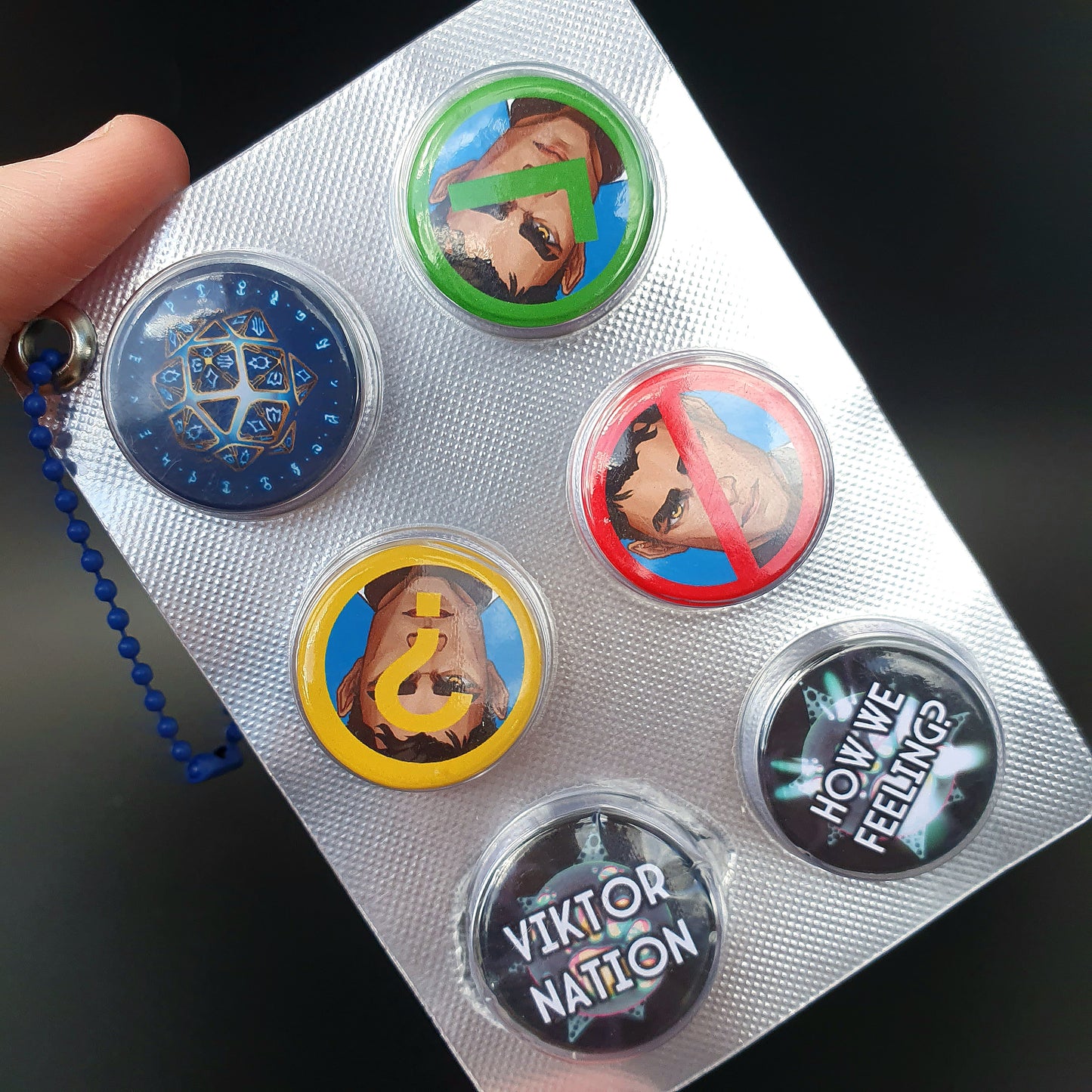 Keychain : Arcane Meme Button Set
