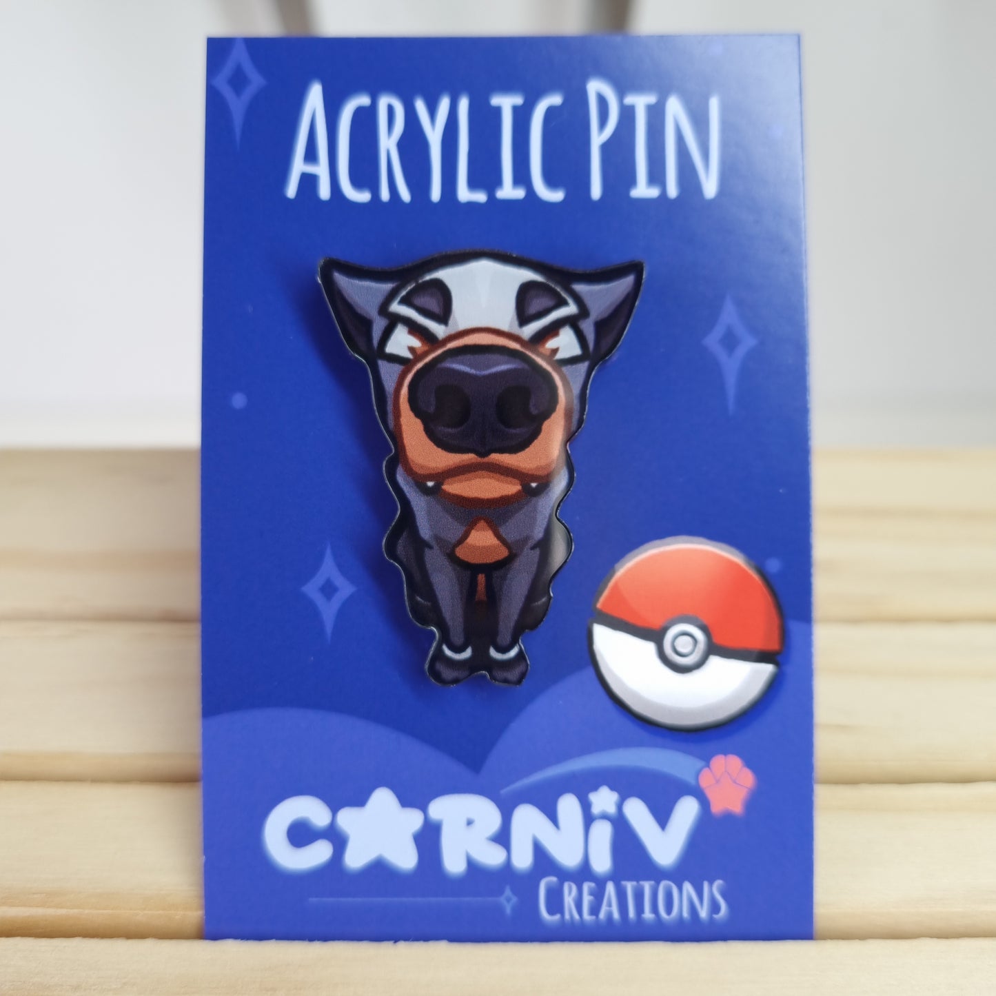 Acrylic Pin : Houndour