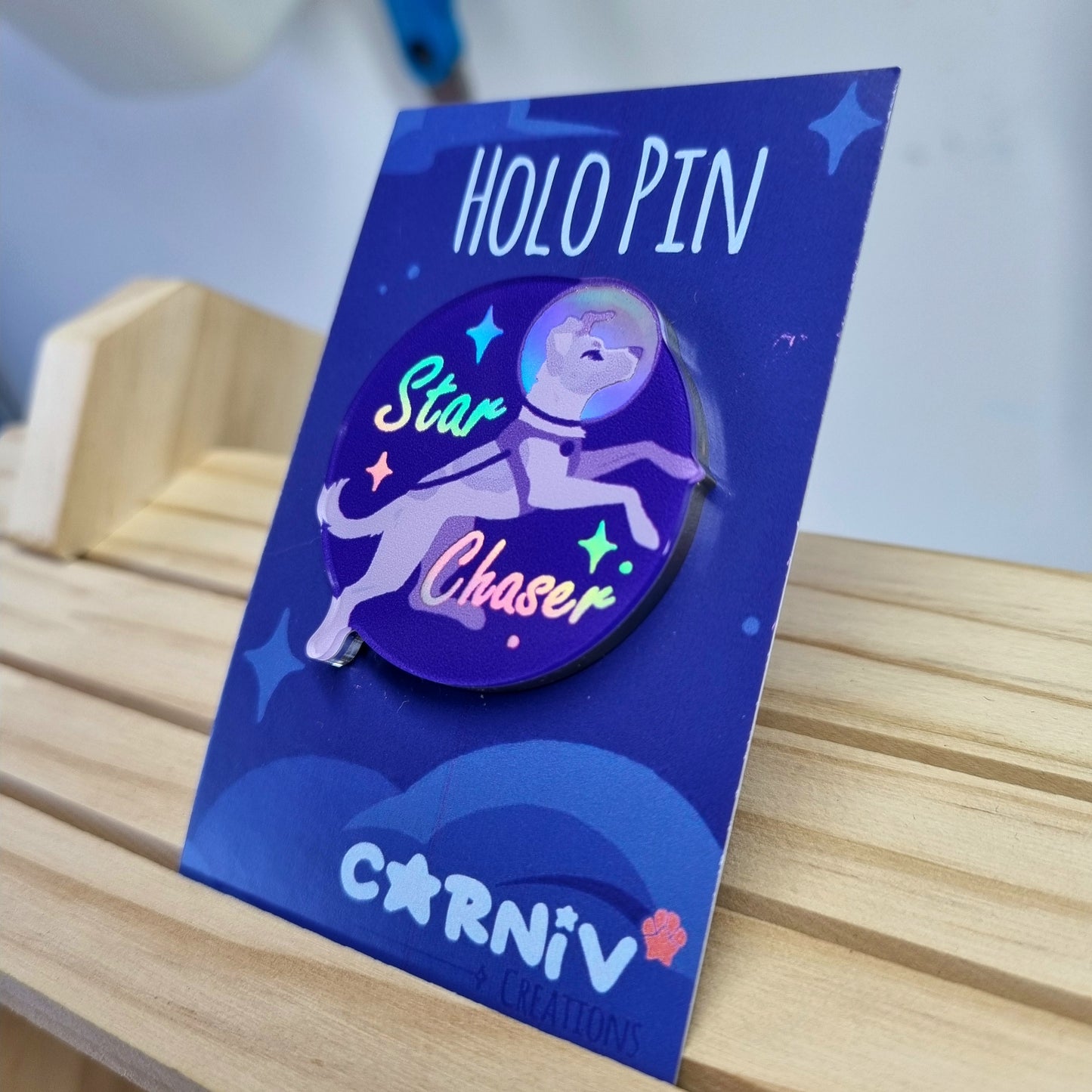 Acrylic Pin Holographic: Star Chaser