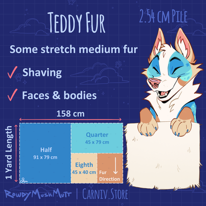 Fabric :  EcoShag™ Fur 1" Teddy