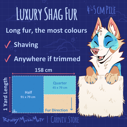 Fabric :  EcoShag™ Fur 1.5-2" Shag