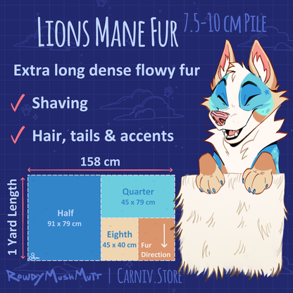 Fabric :  EcoShag™ Fur 3.5" Lions Mane