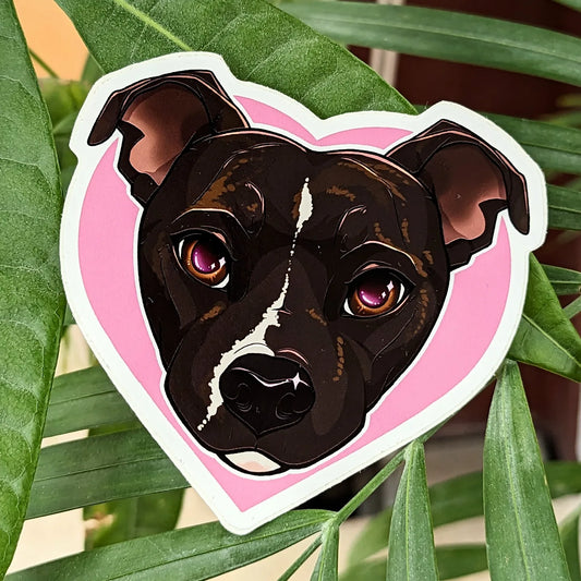 Sticker : Staffie Love