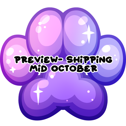 Sticker : Galaxy Paw Purple