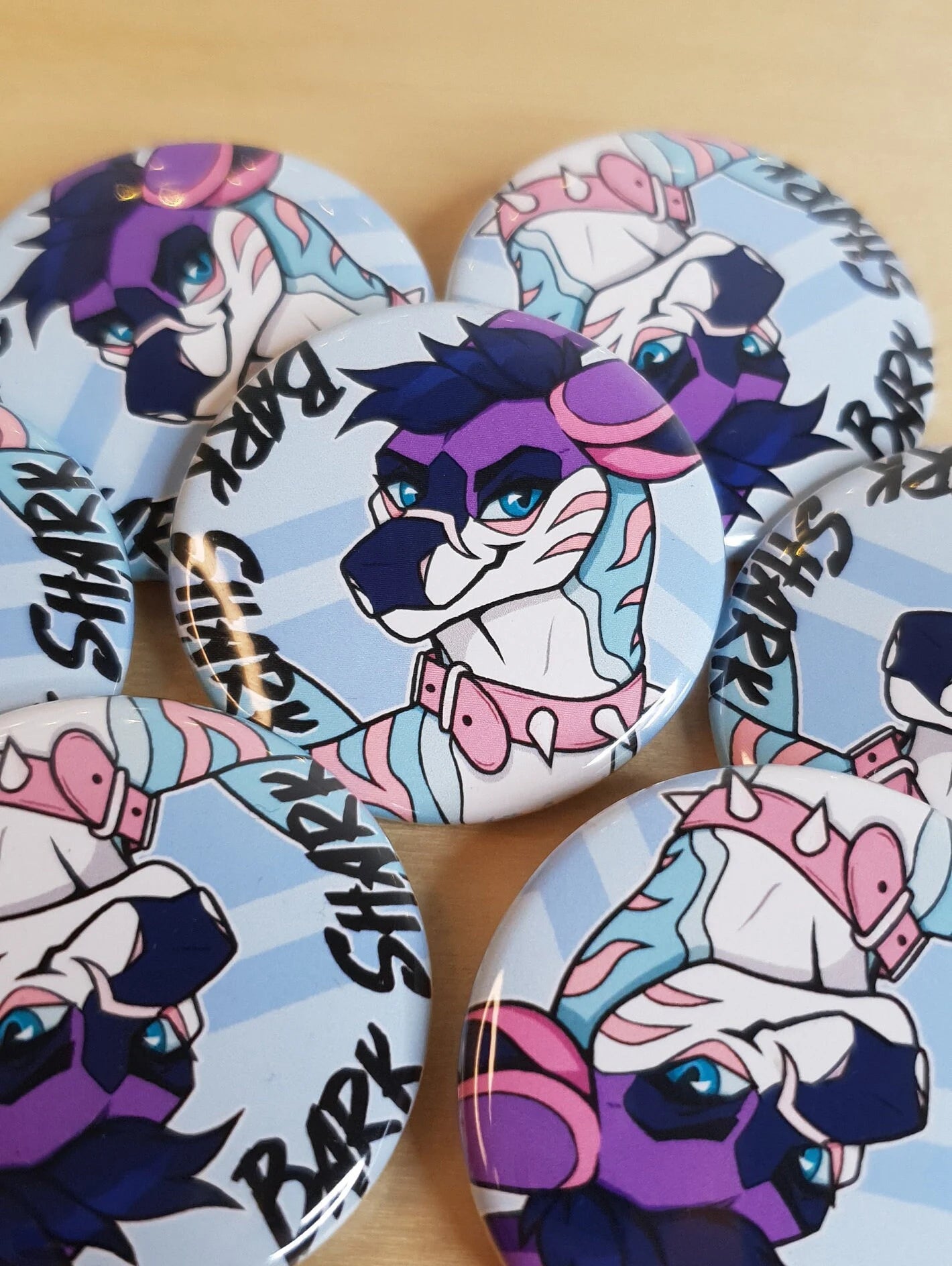 Fursona Pins : Bark Shark #1135