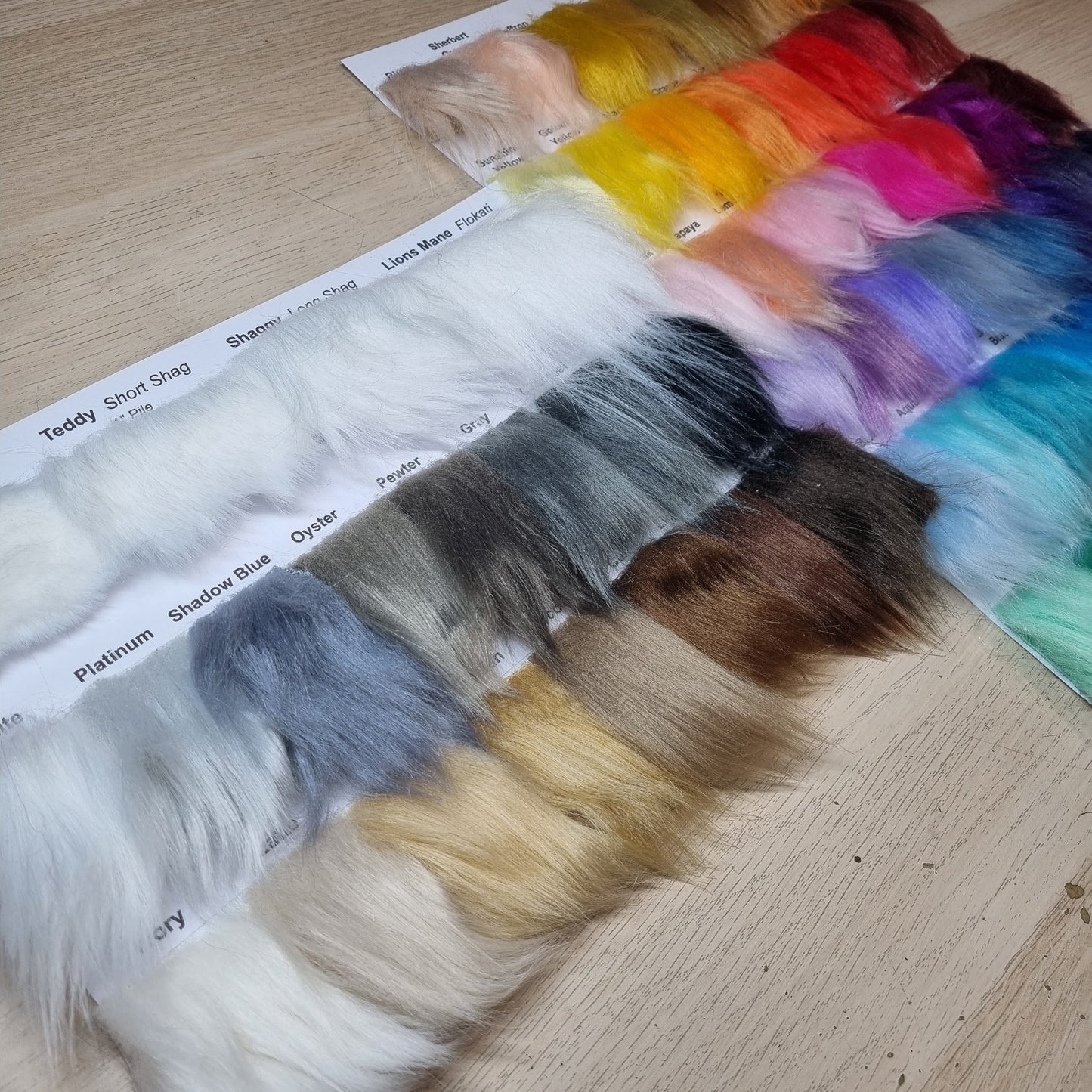 Fabric :  EcoShag™ Fur Sample Sheets
