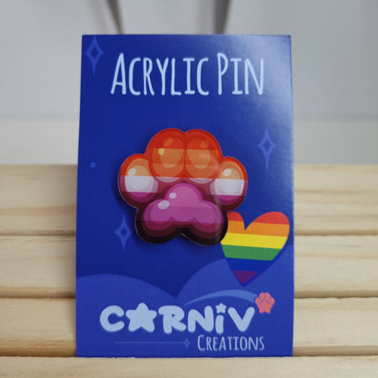 Acrylic Pin : Pride Pins