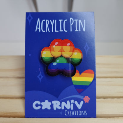 Acrylic Pin : Pride Pins