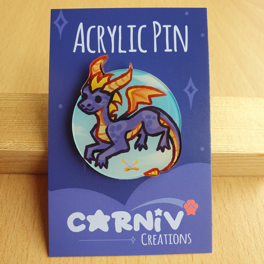 Acrylic Pin : Dragon