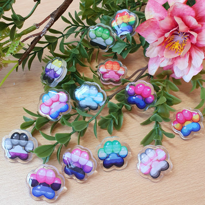 Acrylic Pin : Mini Pride Pins