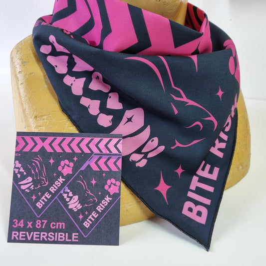 Bandana : Bite Risk Pink