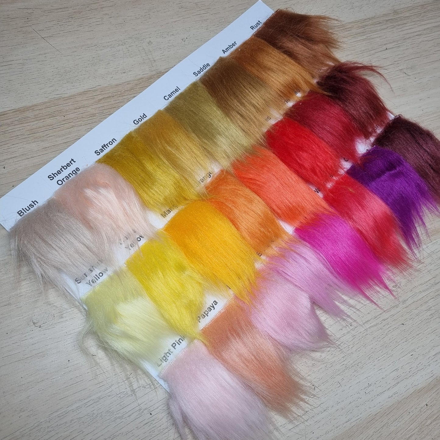 Fabric :  EcoShag™ Fur Sample Sheets