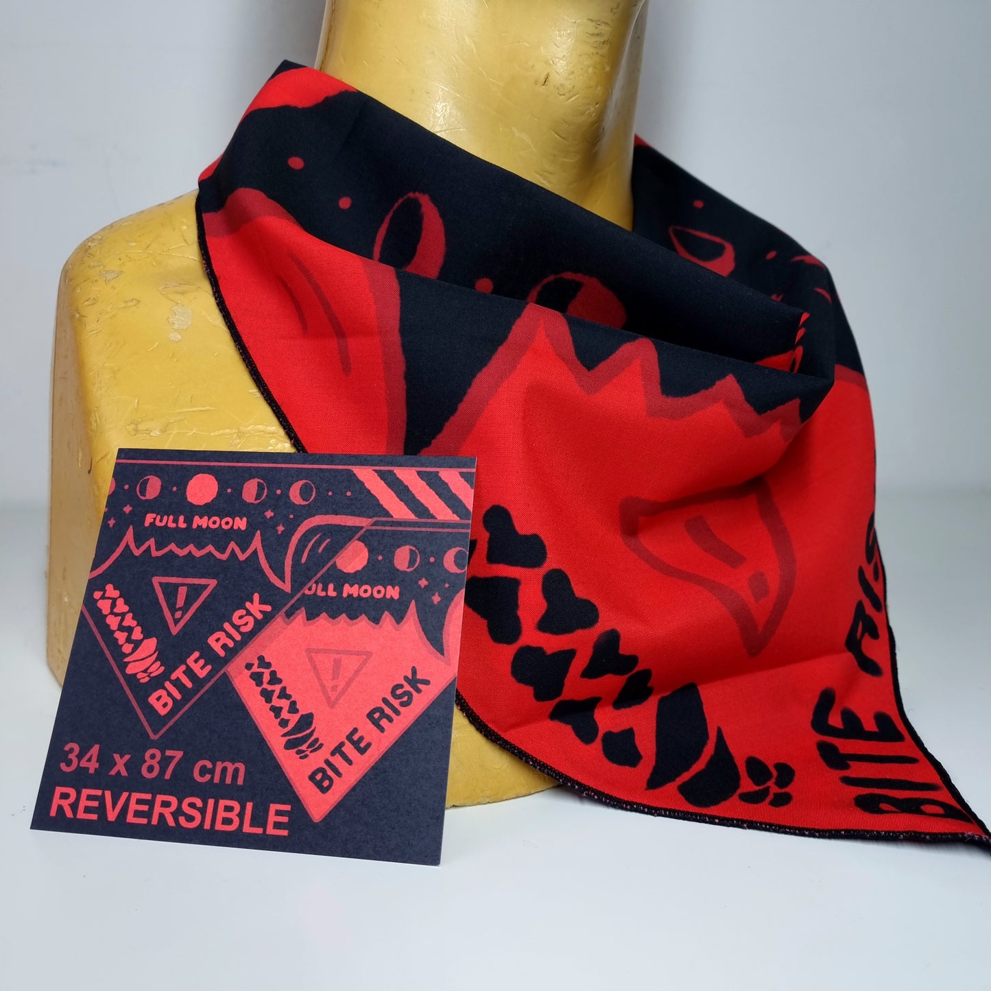 Bandana : Bite Risk Red