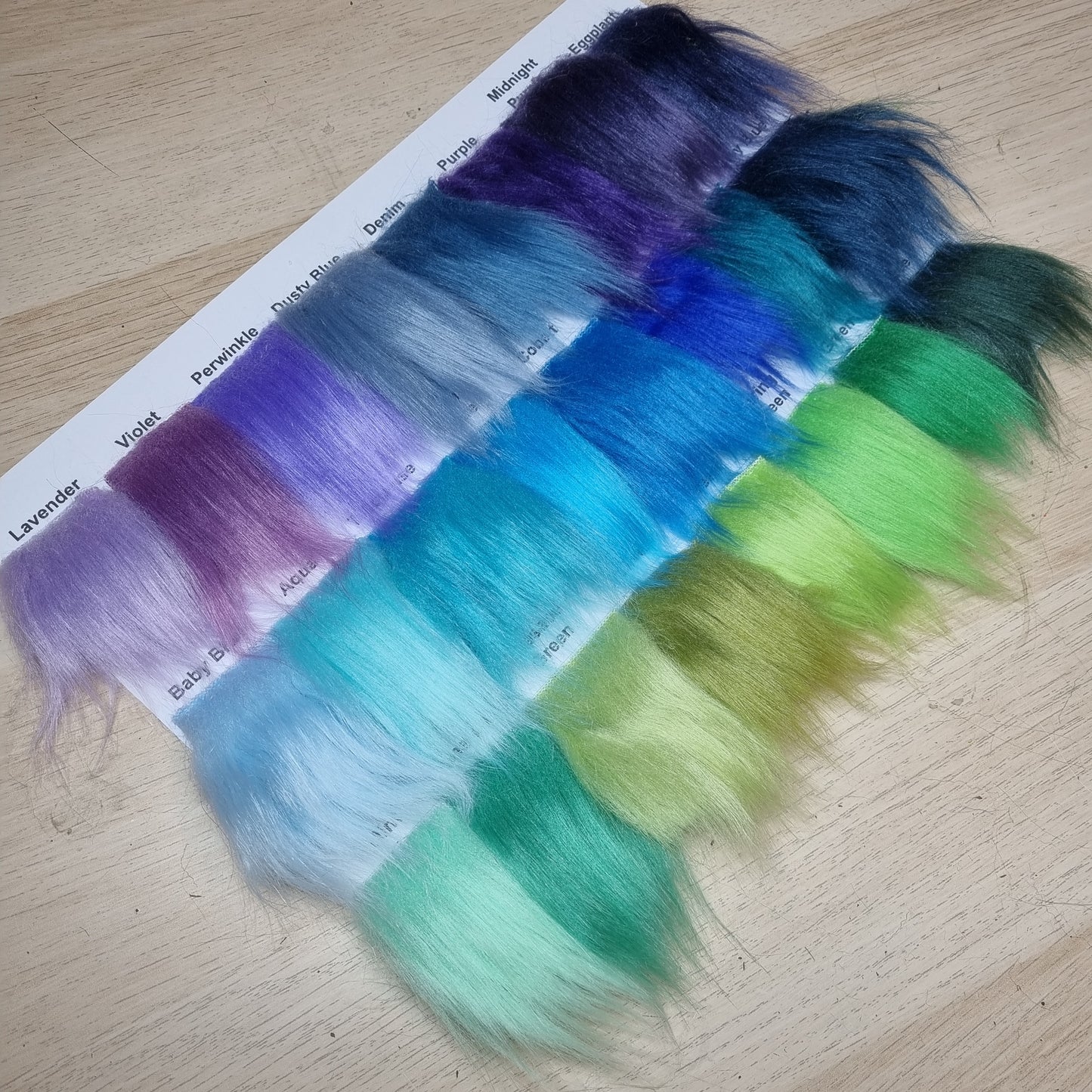 Fabric :  EcoShag™ Fur Sample Sheets