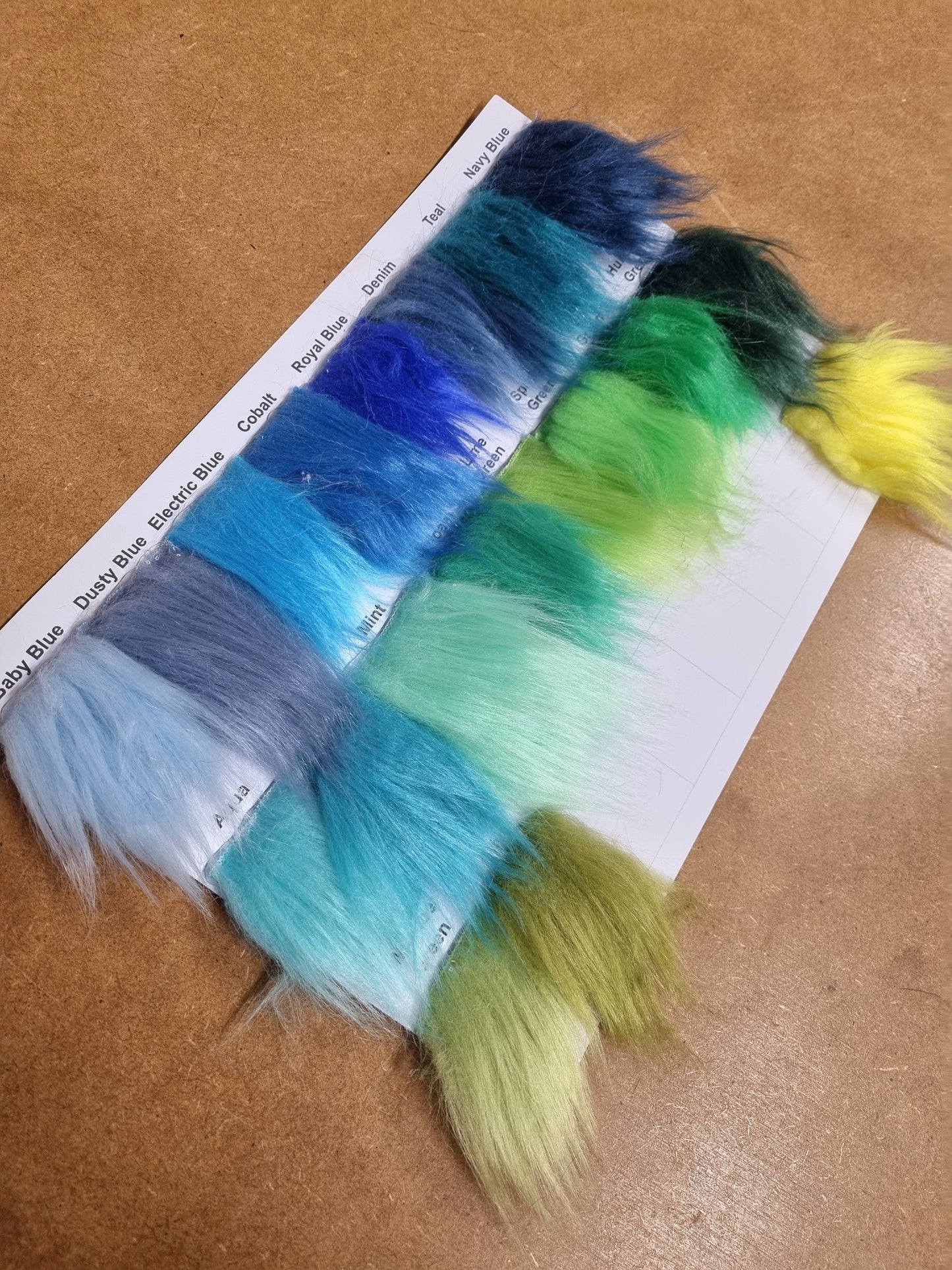 Fabric :  EcoShag™ Fur Sample Sheets