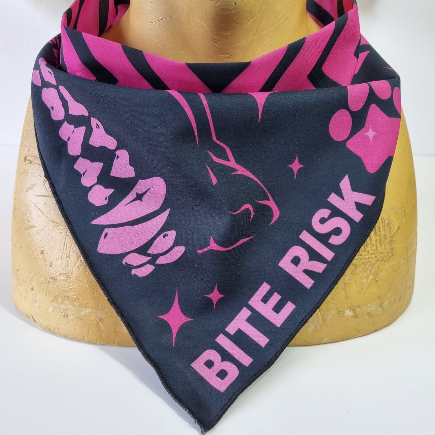 Bandana : Bite Risk Pink