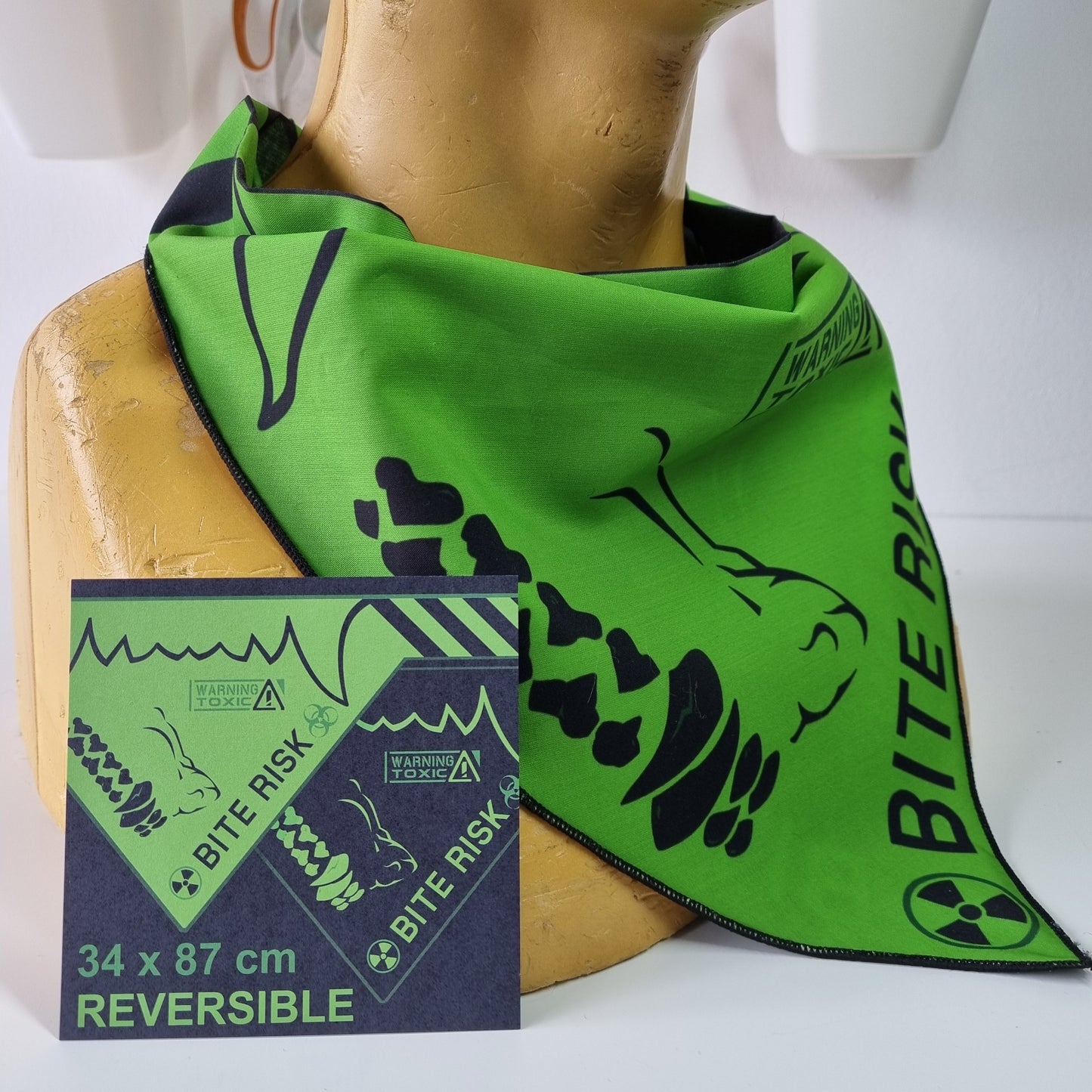 Bandana : Bite Risk Green