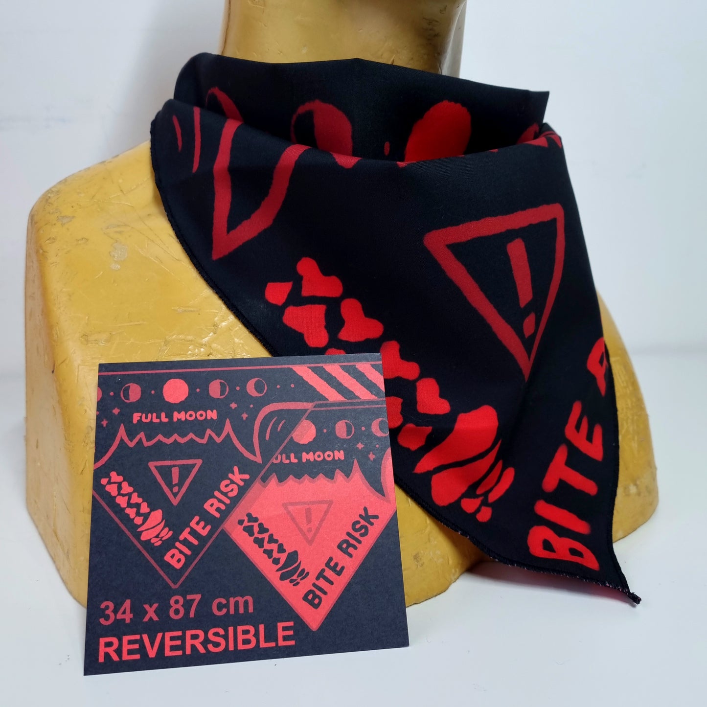 Bandana : Bite Risk Red