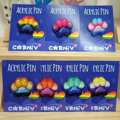 Acrylic Pin : Pride Pins