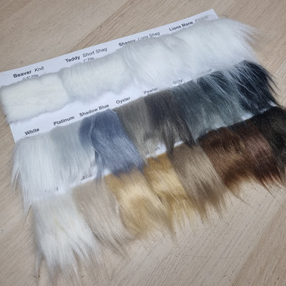 Fabric :  EcoShag™ Fur Sample Sheets